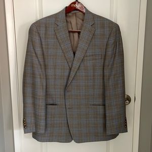 Ralph Lauren brown and blue sports coat, size 46R